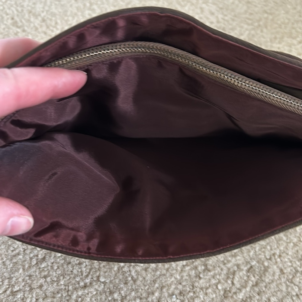 Vintage Brown Suede Clutch - Picture 6 of 8